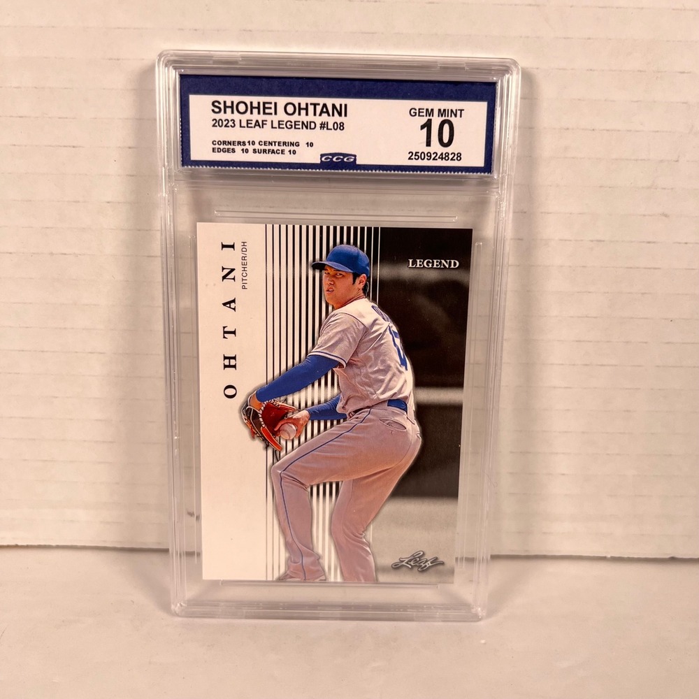Shohei Ohtani 2023 Leaf Legend #L08 CCG 10 Gem Mint Baseball Card Pitcher DH